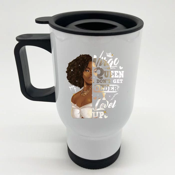 I Dont Get Older I Level Up African American Virgo Meaningful Gift Front & Back Stainless Steel Travel Mug