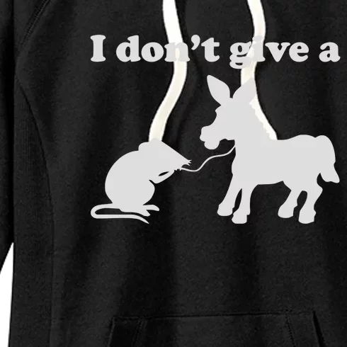 I Don't Give A Rats Ass Women's Fleece Hoodie