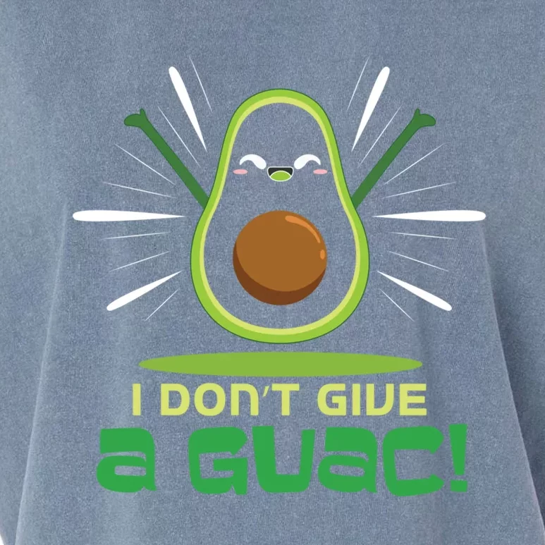 I Dont Give A Guac Vegan Great Gift Guacamole Avocado Funny Gift Garment-Dyed Women's Muscle Tee