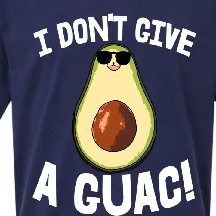 I Dont Give A Guac Avo Avocado Fruit Gift Sueded Cloud Jersey T-Shirt