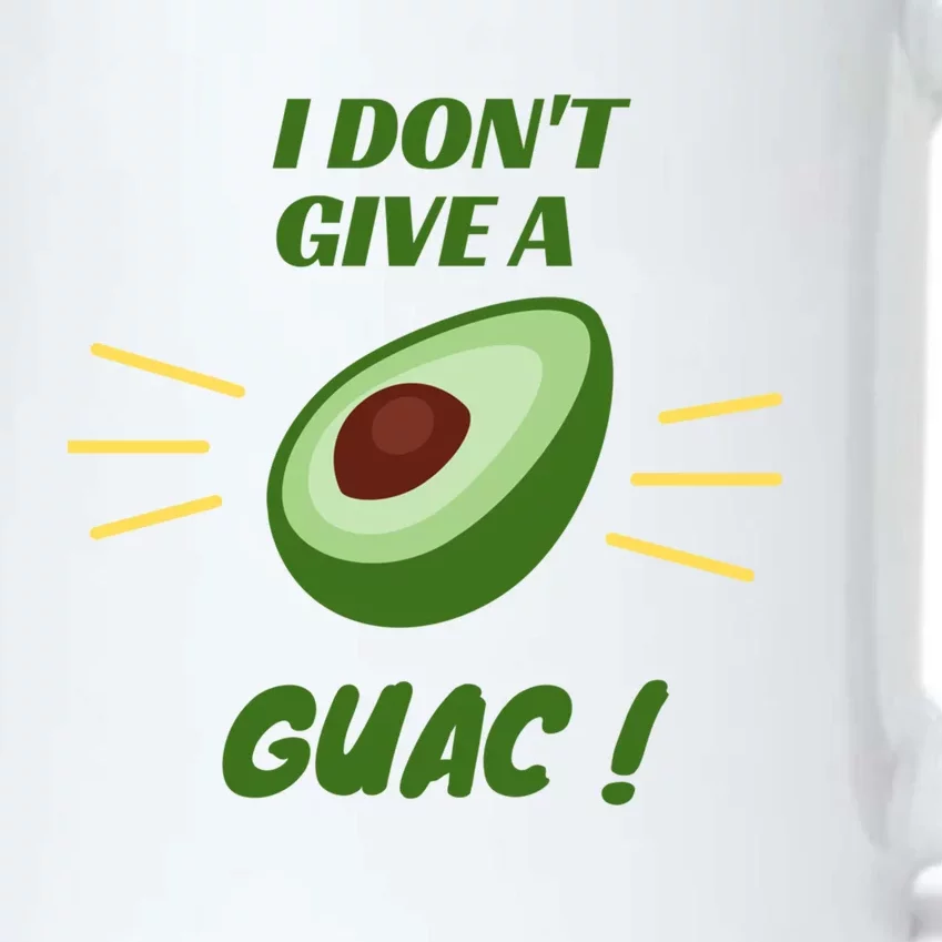 I Dont Give A Guac Avocado Guacamole Gift Black Color Changing Mug