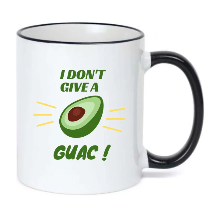 I Dont Give A Guac Avocado Guacamole Gift Black Color Changing Mug