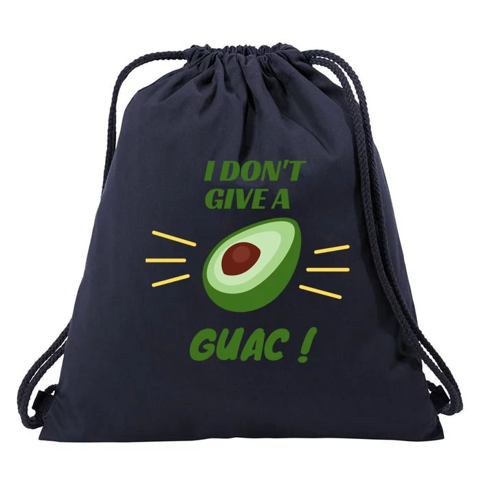 I Dont Give A Guac Avocado Guacamole Gift Drawstring Bag