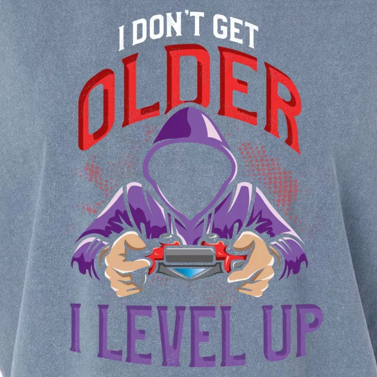 I Dont Get Older I Level Up Game Controllers Gift Garment-Dyed Women's Muscle Tee