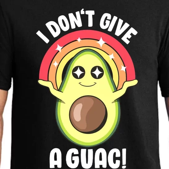 I Dont Give A Guac Cute Love Avocado Guacamole Funny Vegan Gift Pajama Set