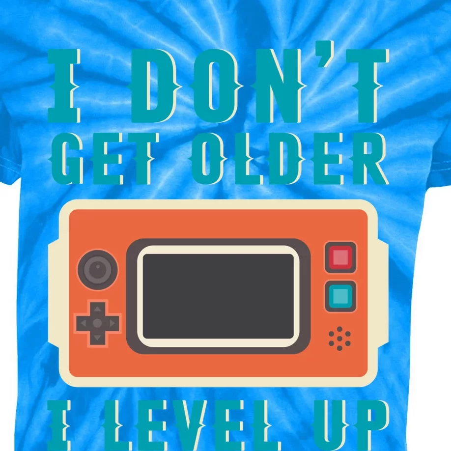 I Dont Get Older I Level Up Controller Gift Kids Tie-Dye T-Shirt