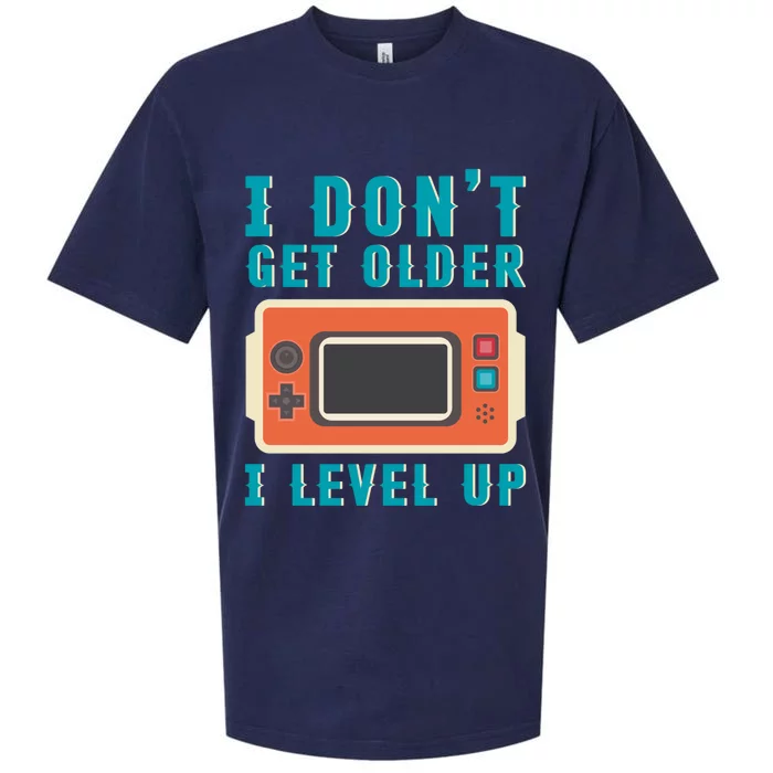 I Dont Get Older I Level Up Controller Gift Sueded Cloud Jersey T-Shirt