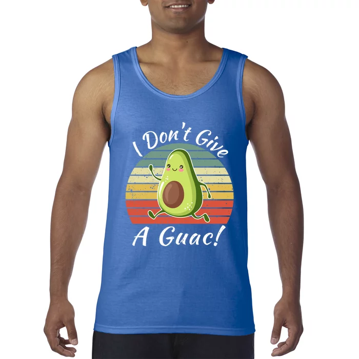 I Dont Give A Guac Funny Avocado Vegan Vintage Meaningful Gift Tank Top