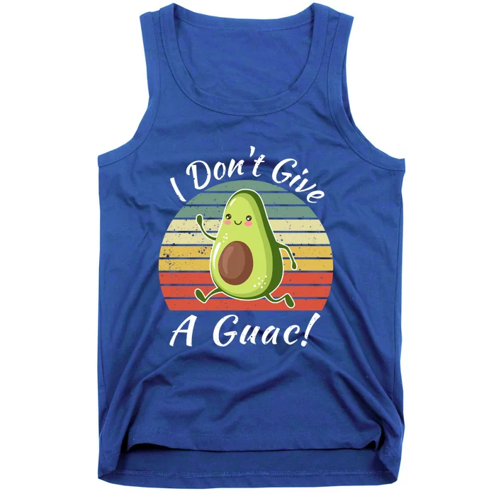 I Dont Give A Guac Funny Avocado Vegan Vintage Meaningful Gift Tank Top