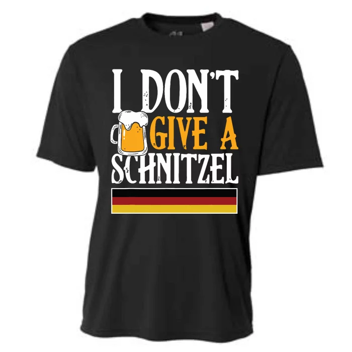 I Dont Give A Schnitzel German Beer Wurst Funny Oktoberfest Cooling Performance Crew T-Shirt