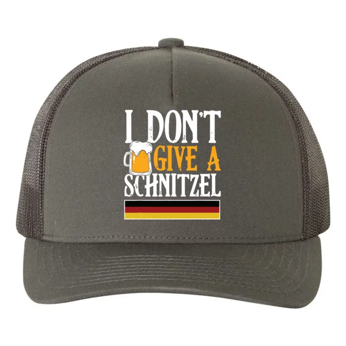 I Dont Give A Schnitzel German Beer Wurst Funny Oktoberfest Yupoong Adult 5-Panel Trucker Hat