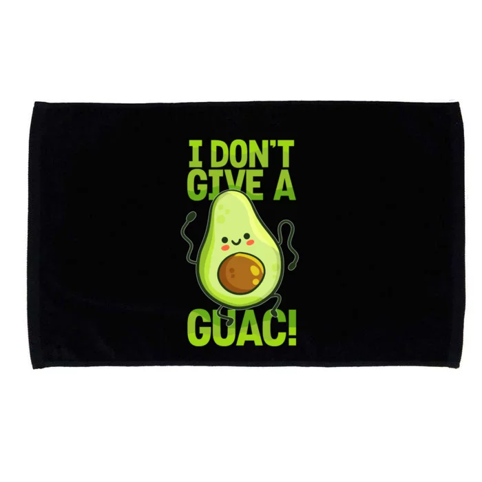 I Dont Give A Guac Guacamole Vegan Avocado Gift Microfiber Hand Towel