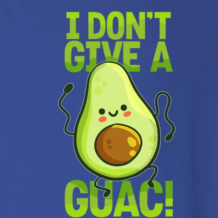 I Dont Give A Guac Guacamole Vegan Avocado Gift Toddler Long Sleeve Shirt