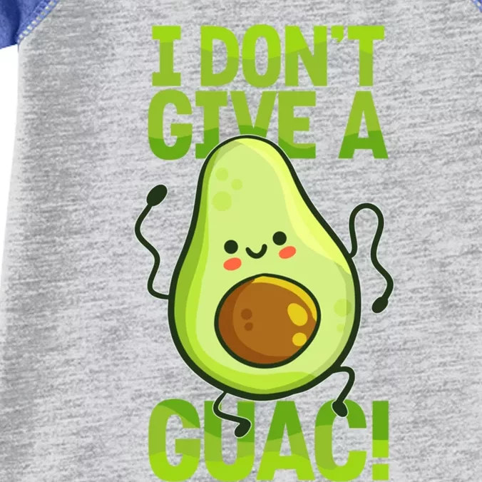 I Dont Give A Guac Guacamole Vegan Avocado Gift Infant Baby Jersey Bodysuit