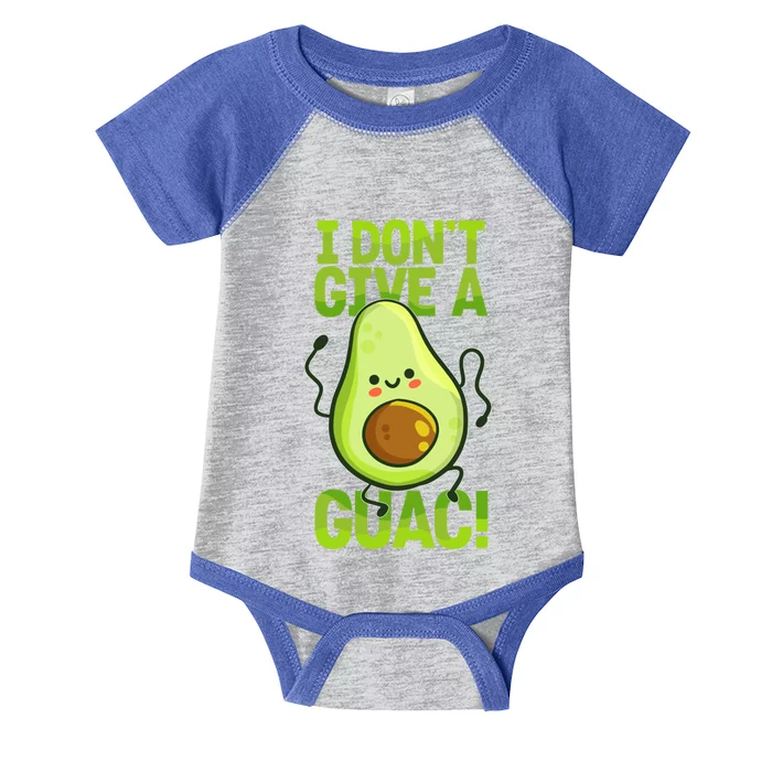 I Dont Give A Guac Guacamole Vegan Avocado Gift Infant Baby Jersey Bodysuit