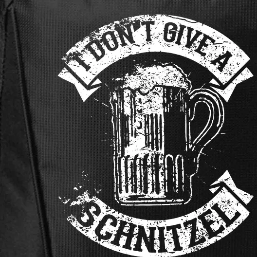 I Dont Give A Schnitzel Funny Saying German Pride City Backpack