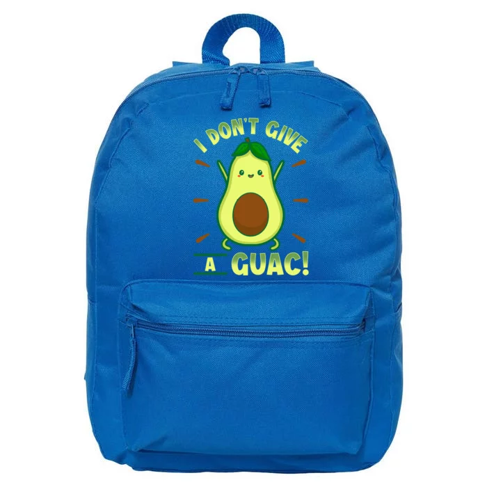 I Dont Give A Guac Kawaii Style Funny Guacamole Gift 16 in Basic Backpack