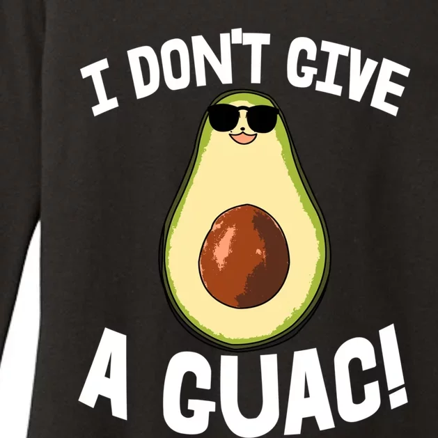 I Dont Give A Guac Avo Avocado Fruit Meaningful Gift Womens CVC Long Sleeve Shirt