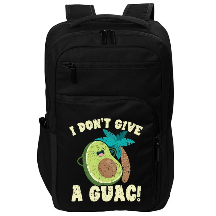 I Dont Give A Guac Avocado Fruit Guacamole Lover Gift Impact Tech Backpack