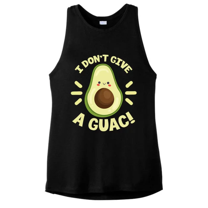 I Dont Give A Guac Funny Avocado Guacamole Vegan Kawaii Gift Ladies Tri-Blend Wicking Tank