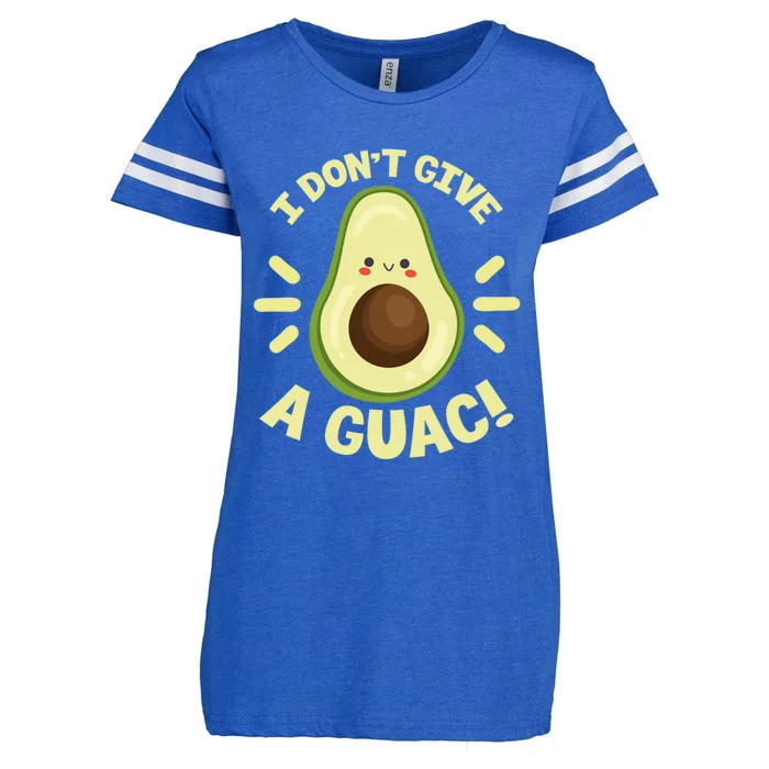 I Dont Give A Guac Funny Avocado Guacamole Vegan Kawaii Gift Enza Ladies Jersey Football T-Shirt