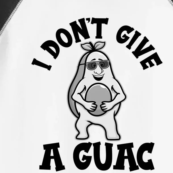 I Dont Give A Guac Funny Avocado Guacamole Vegan Meaningful Gift Toddler Fine Jersey T-Shirt