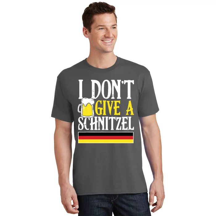 I DonT Give A Schnitzel German Beer Wurst Funny Oktoberfest T-Shirt