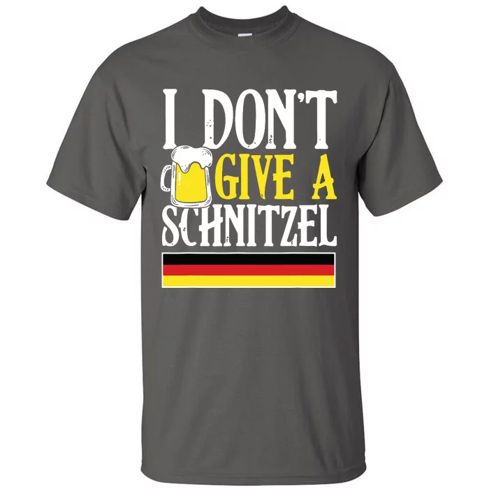 I DonT Give A Schnitzel German Beer Wurst Funny Oktoberfest Tall T-Shirt