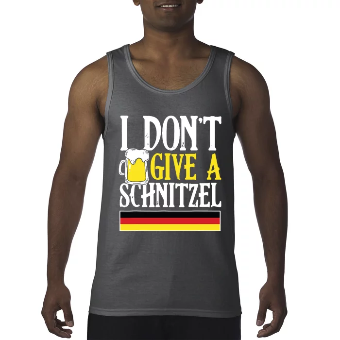 I DonT Give A Schnitzel German Beer Wurst Funny Oktoberfest Tank Top