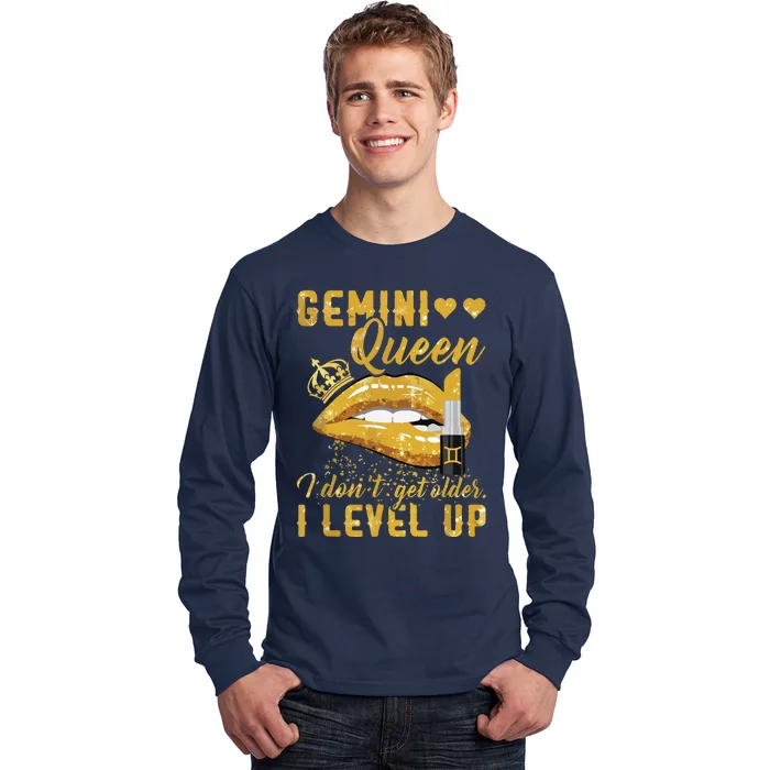 I Dont Get Older I Level Up Gemini Long Sleeve Shirt