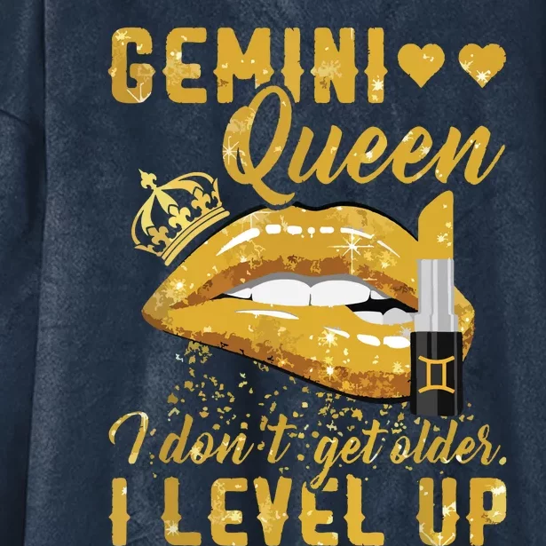 I Dont Get Older I Level Up Gemini Hooded Wearable Blanket