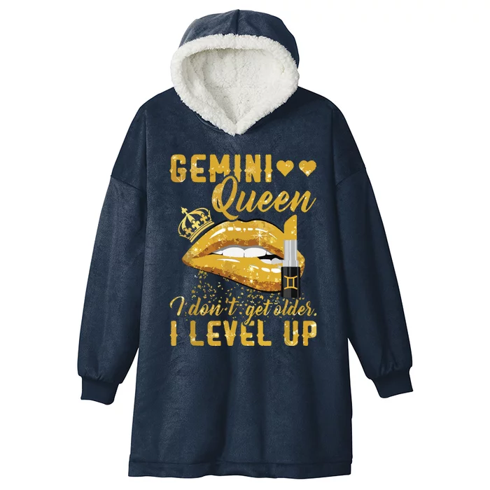 I Dont Get Older I Level Up Gemini Hooded Wearable Blanket