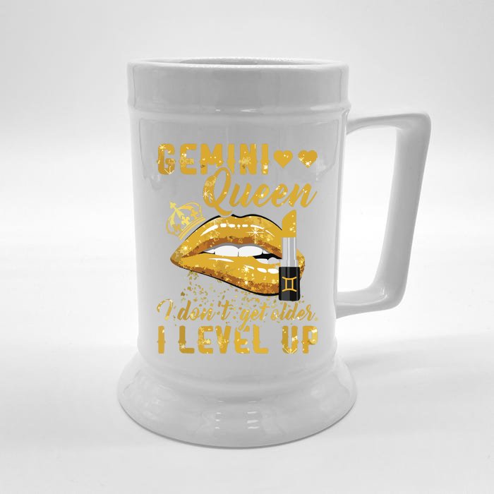 I Dont Get Older I Level Up Gemini Front & Back Beer Stein