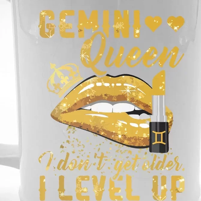 I Dont Get Older I Level Up Gemini Front & Back Beer Stein