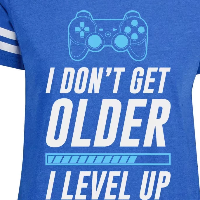 I Dont Get Older I Level Up Gamer Gift Enza Ladies Jersey Football T-Shirt