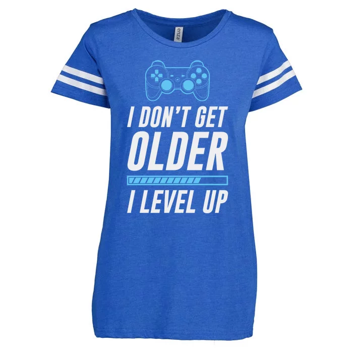 I Dont Get Older I Level Up Gamer Gift Enza Ladies Jersey Football T-Shirt