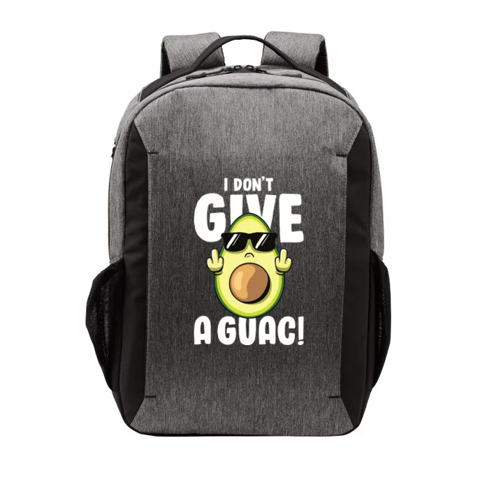 I Dont Give A Guac Love Avocado Guacamole Funny Vegan Vector Backpack