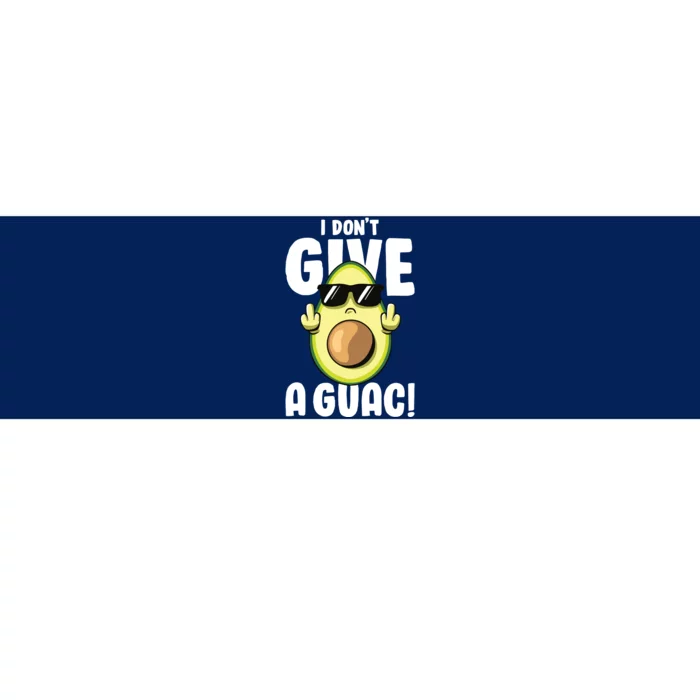 I Dont Give A Guac Love Avocado Guacamole Funny Vegan Bumper Sticker