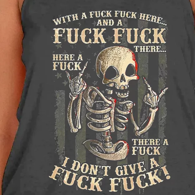 I Don't Give A Fuck Fuck Women's Knotted Racerback Tank