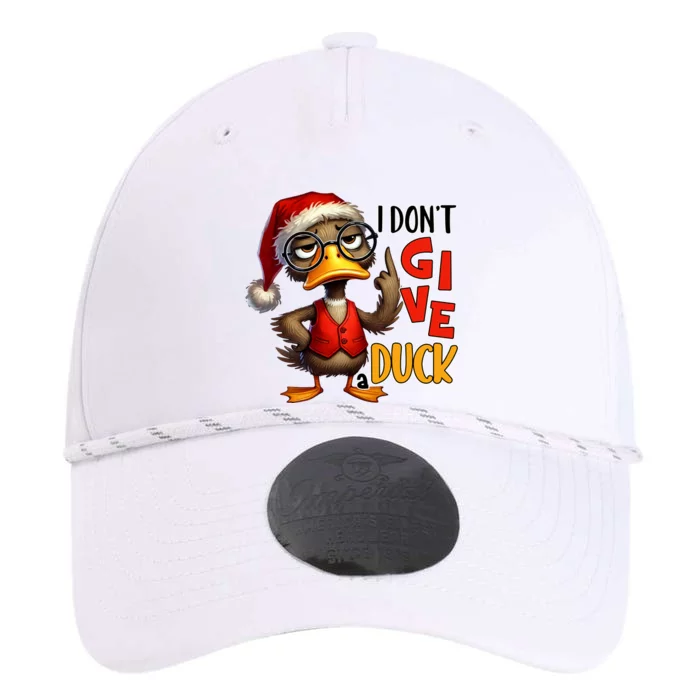 I Dont Give A Duck Funny Sarcastic Grumpy Duck Christmas Performance The Dyno Cap