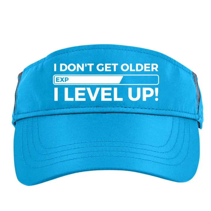 I Dont Get Older I Level Up Gift Funny Birthday Adult Drive Performance Visor