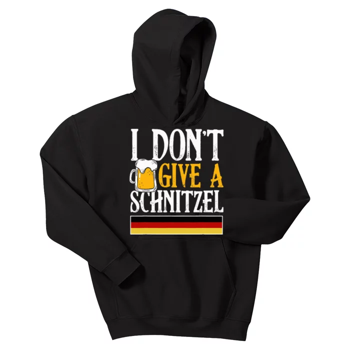 I Don't Give A Schnitzel German Beer Wurst Kids Hoodie