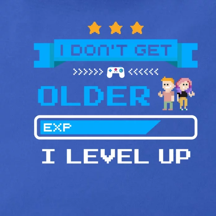 I Dont Get Older I Level Up Gift Gaming Birthday Funny Gift Zip Tote Bag