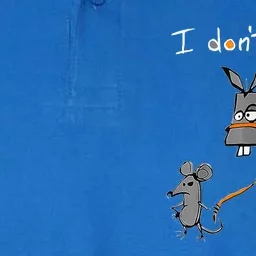 I Dont Give A Rats Ass Mouse Walking Donkey Softstyle Adult Sport Polo