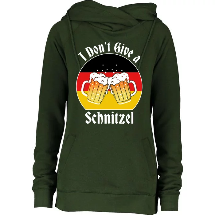 I Dont Give A Schnitzel Womens Funnel Neck Pullover Hood