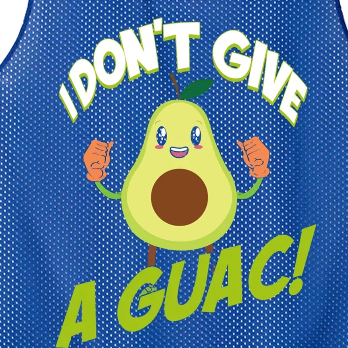 I Don't Give A Guac Guacamole Avocado Gift Mesh Reversible Basketball Jersey Tank