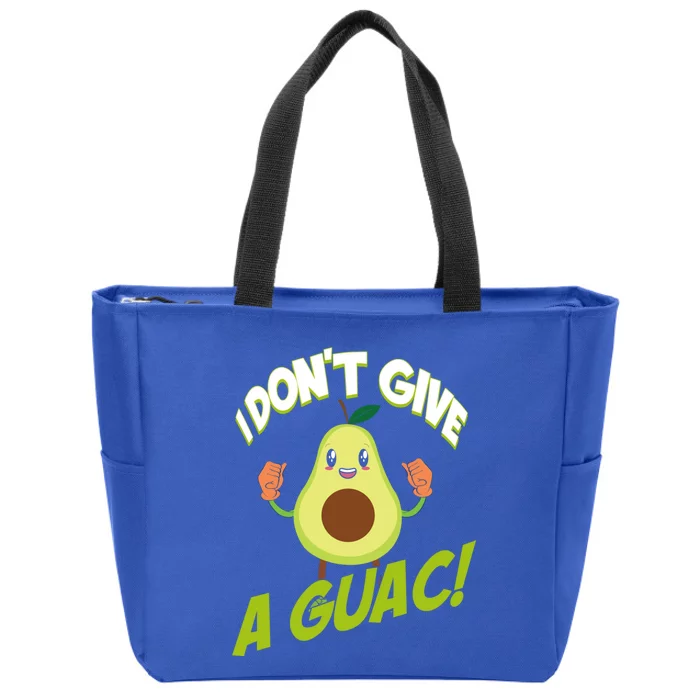 I Don't Give A Guac Guacamole Avocado Gift Zip Tote Bag