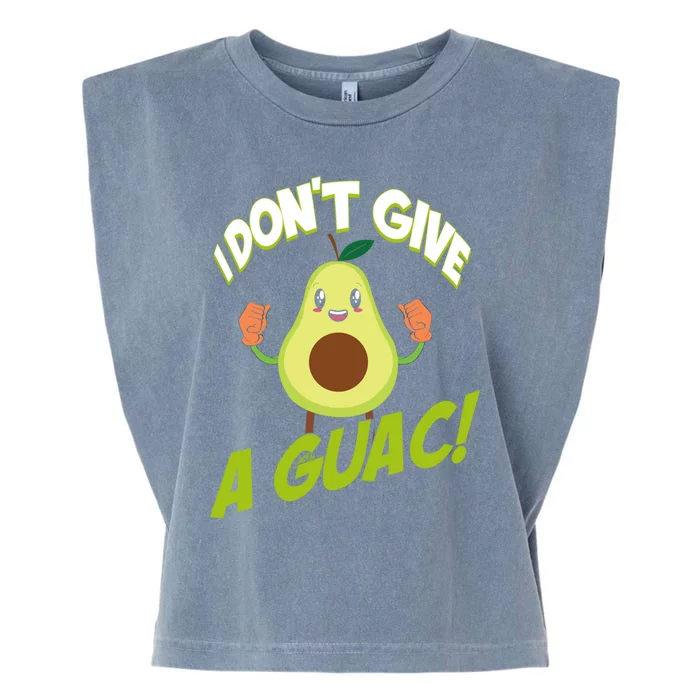 I Don't Give A Guac Guacamole Avocado Gift Garment-Dyed Women's Muscle Tee