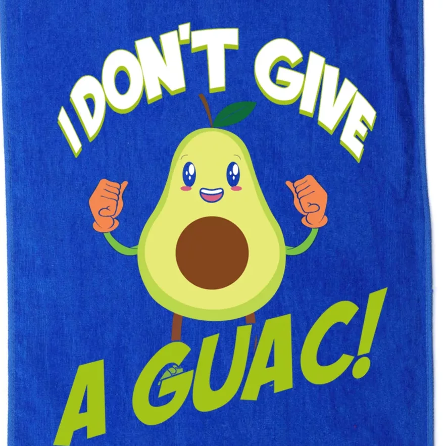 I Don't Give A Guac Guacamole Avocado Gift Platinum Collection Golf Towel