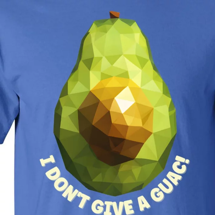 I Don't Give A Guac! Avocado Low Poly Funny Quote Gift Tall T-Shirt